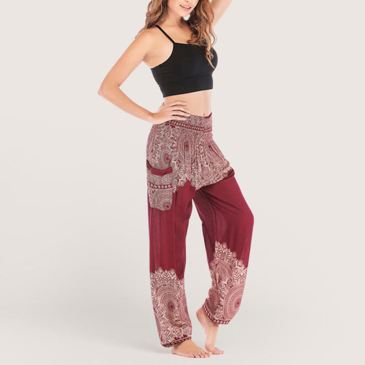 Olivenorma Boho Cuffed Yoga Lounge Pants