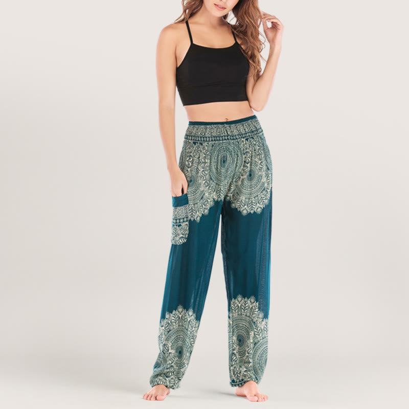 Olivenorma Boho Cuffed Yoga Lounge Pants