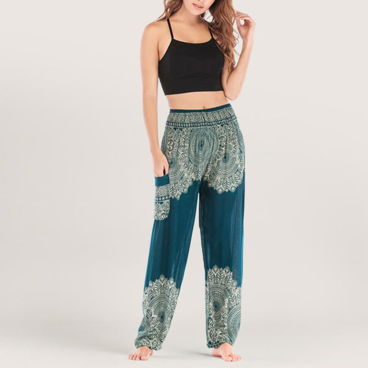 Olivenorma Boho Cuffed Yoga Lounge Pants