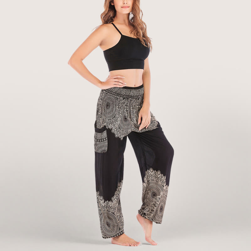 Olivenorma Boho Cuffed Yoga Lounge Pants