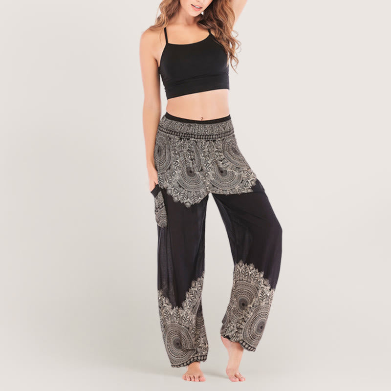 Olivenorma Boho Cuffed Yoga Lounge Pants
