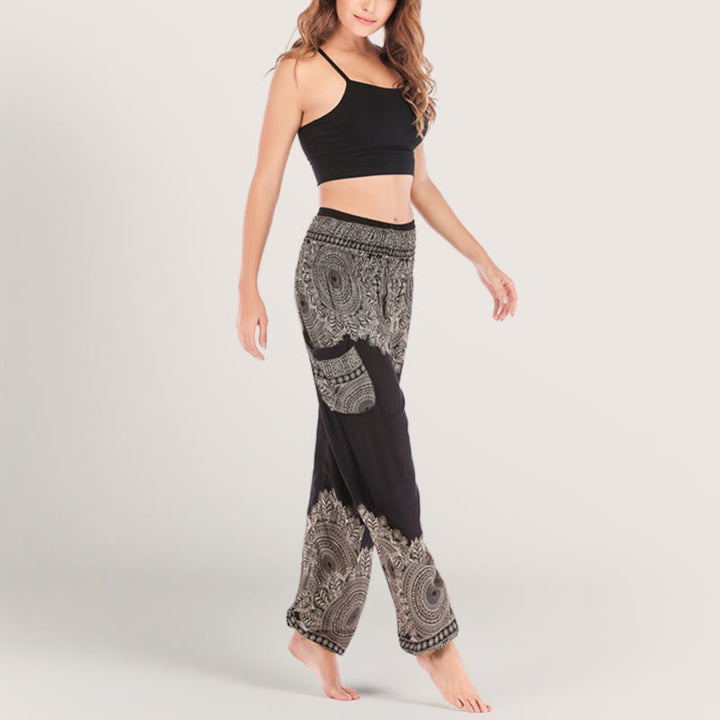 Olivenorma Boho Cuffed Yoga Lounge Pants