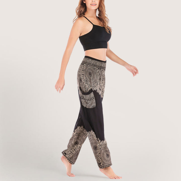 Olivenorma Boho Cuffed Yoga Lounge Pants