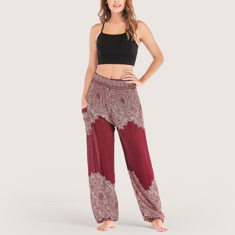 Olivenorma Boho Cuffed Yoga Lounge Pants