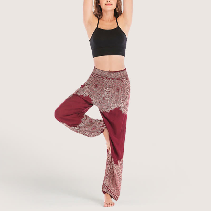 Olivenorma Boho Cuffed Yoga Lounge Pants