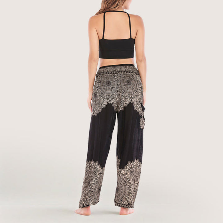 Olivenorma Boho Cuffed Yoga Lounge Pants
