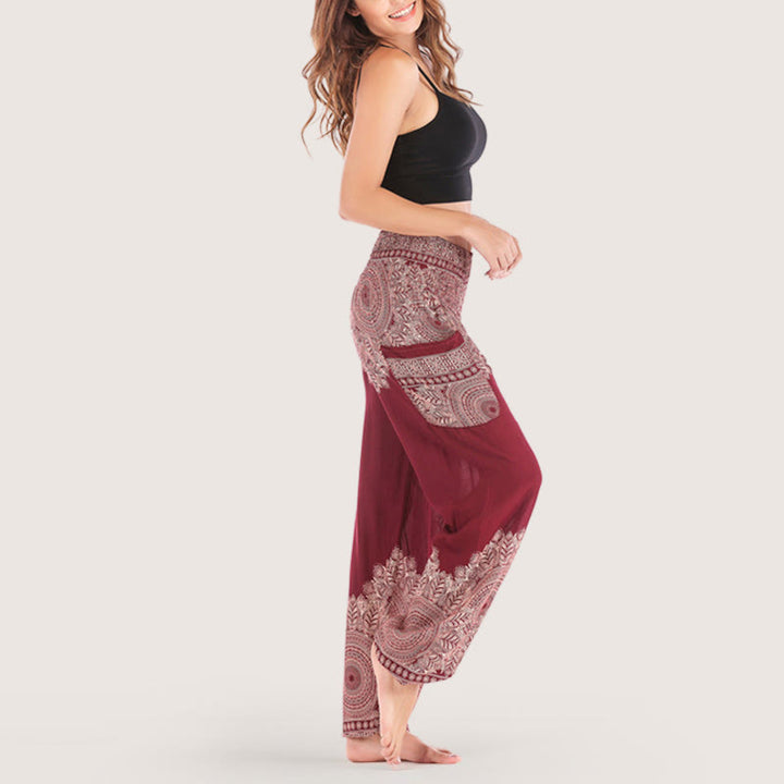 Olivenorma Boho Cuffed Yoga Lounge Pants