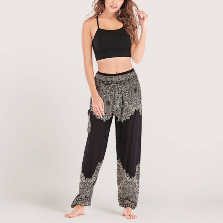Olivenorma Boho Cuffed Yoga Lounge Pants
