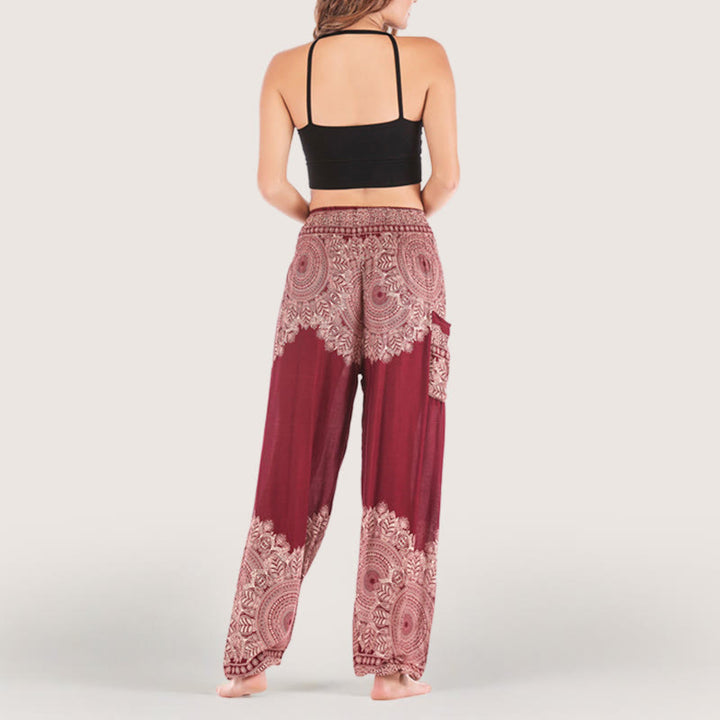 Olivenorma Boho Cuffed Yoga Lounge Pants