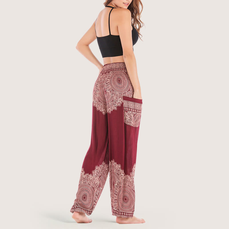 Olivenorma Boho Cuffed Yoga Lounge Pants