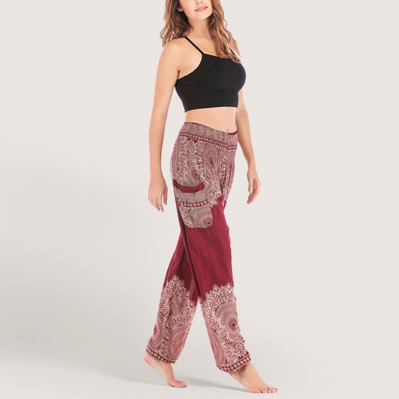 Olivenorma Boho Cuffed Yoga Lounge Pants