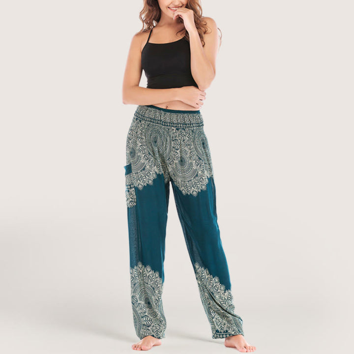 Olivenorma Boho Cuffed Yoga Lounge Pants