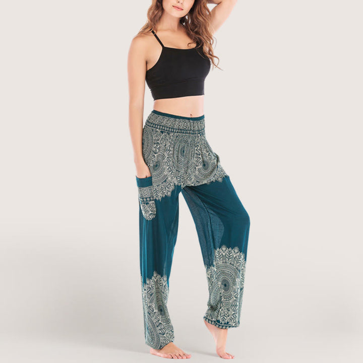 Olivenorma Boho Cuffed Yoga Lounge Pants