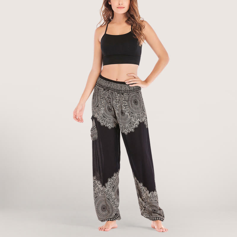 Olivenorma Boho Cuffed Yoga Lounge Pants