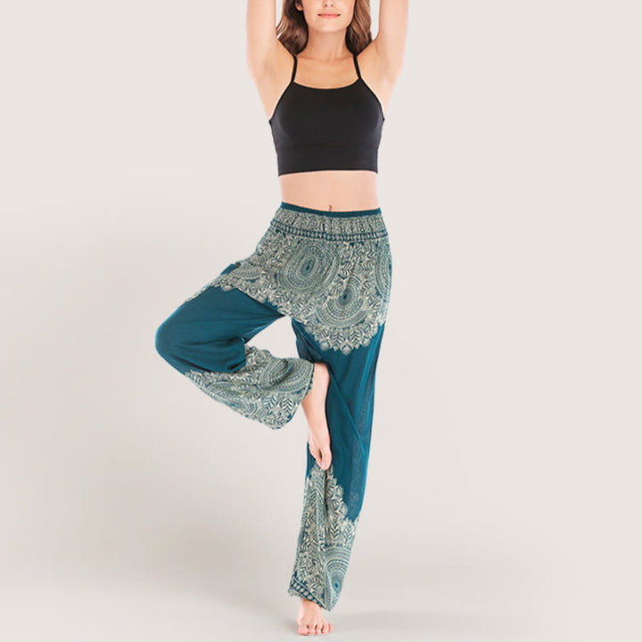 Olivenorma Boho Cuffed Yoga Lounge Pants