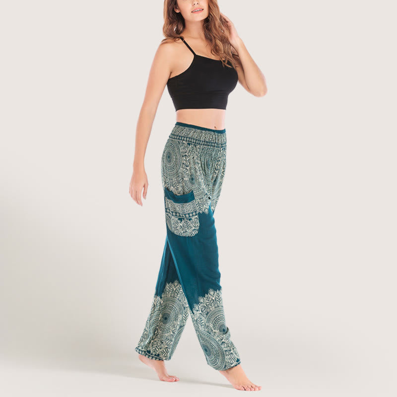 Olivenorma Boho Cuffed Yoga Lounge Pants