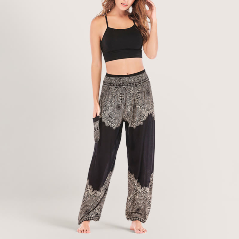 Olivenorma Boho Cuffed Yoga Lounge Pants