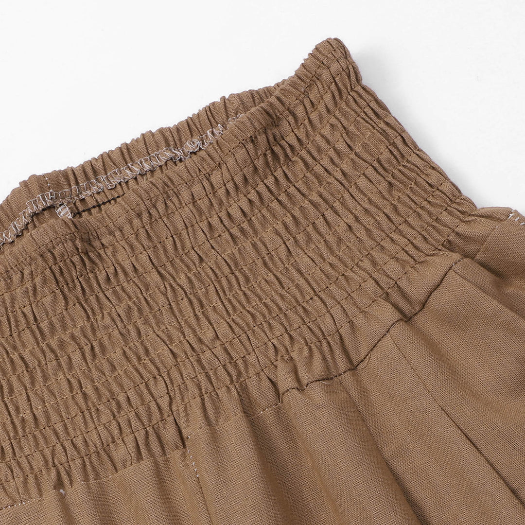 Olivenorma Plain Color Wide Leg High Waist Loose Fit Women's Lounge Pants with Pockets - image 29