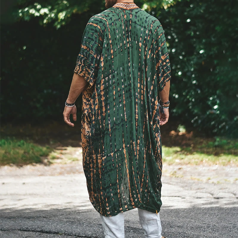 Olivenorma Mens Loose Open Front Beach Robe Cardigan - image 3