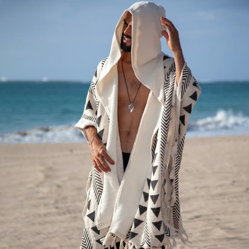 Olivenorma Men's Causal Open Front Hooded Cardigan - image 4