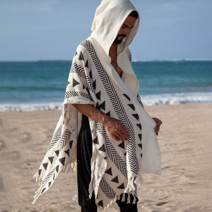 Olivenorma Men's Causal Open Front Hooded Cardigan - image 5