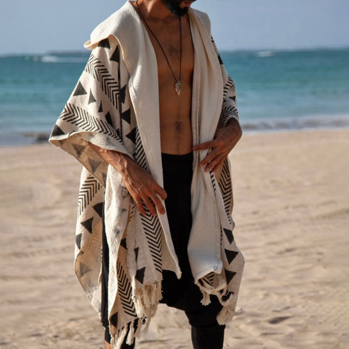 Olivenorma Men's Causal Open Front Hooded Cardigan - image 2