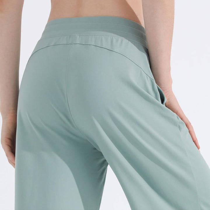 Olivenorma Plain Color Casual Loose Wide-Leg Brushed Women's Pants