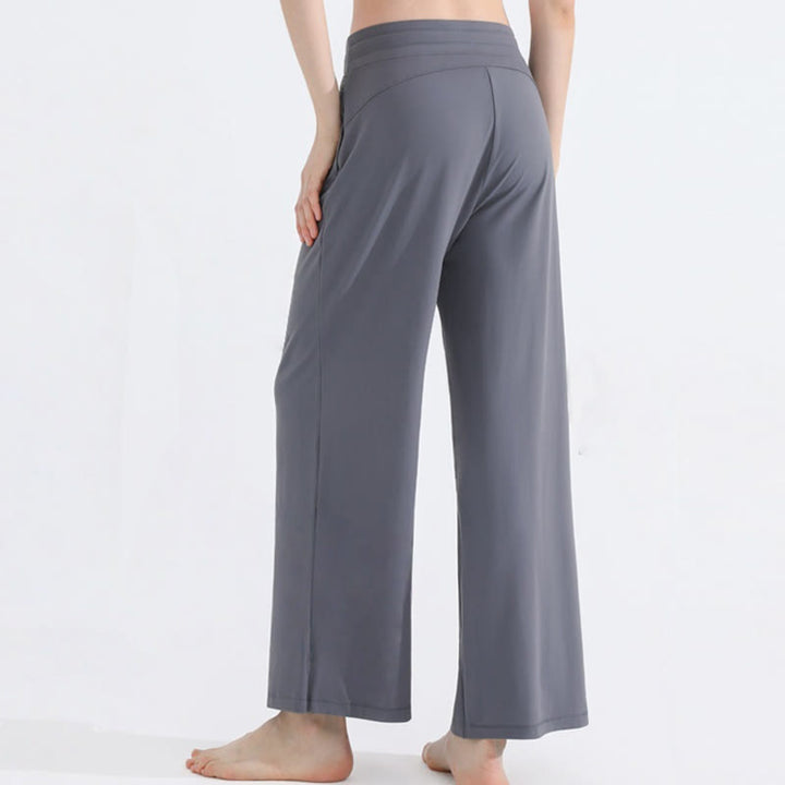 Olivenorma Plain Color Casual Loose Wide-Leg Brushed Women's Pants