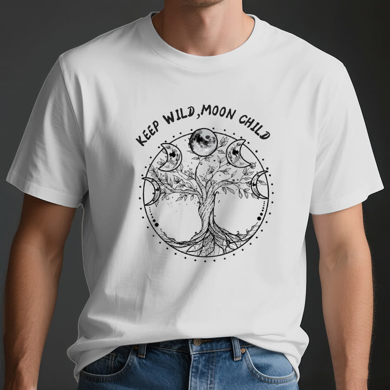 Olivenorma "KEEP WILD, MOON CHILD" Tree of Life Moon Phase T-Shirts - image 3