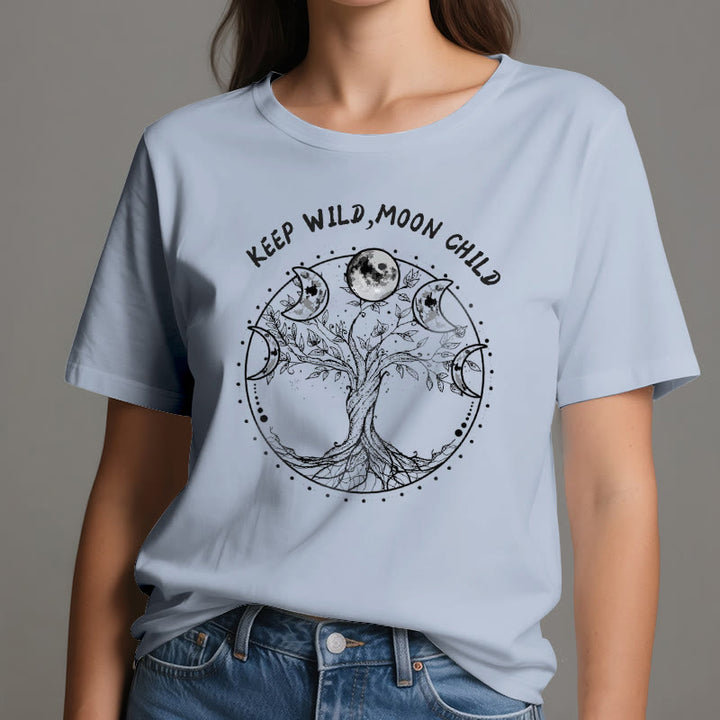 Olivenorma "KEEP WILD, MOON CHILD" Tree of Life Moon Phase T-Shirts - image 13