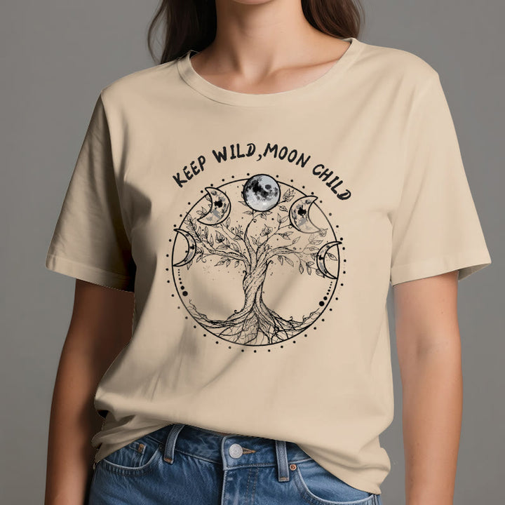 Olivenorma "KEEP WILD, MOON CHILD" Tree of Life Moon Phase T-Shirts - image 11