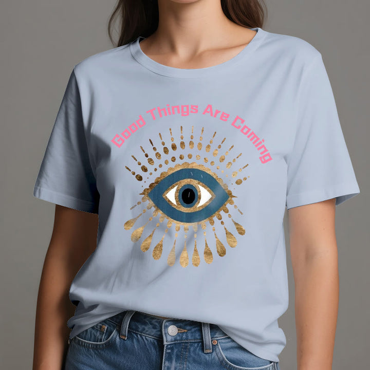 Olivenorma "GOOD THINGS ARE COMING" EVIL EYE T-Shirt - image 15
