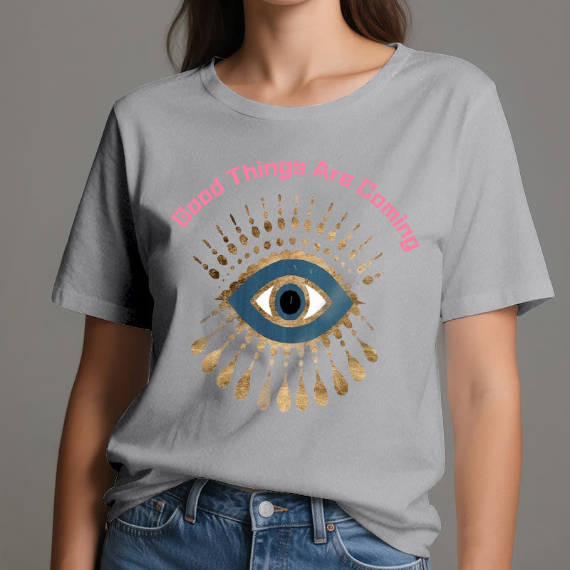 Olivenorma "GOOD THINGS ARE COMING" EVIL EYE T-Shirt - image 11