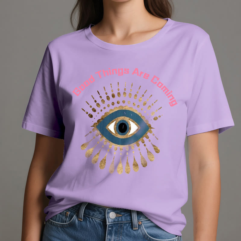Olivenorma "GOOD THINGS ARE COMING" EVIL EYE T-Shirt - image 17