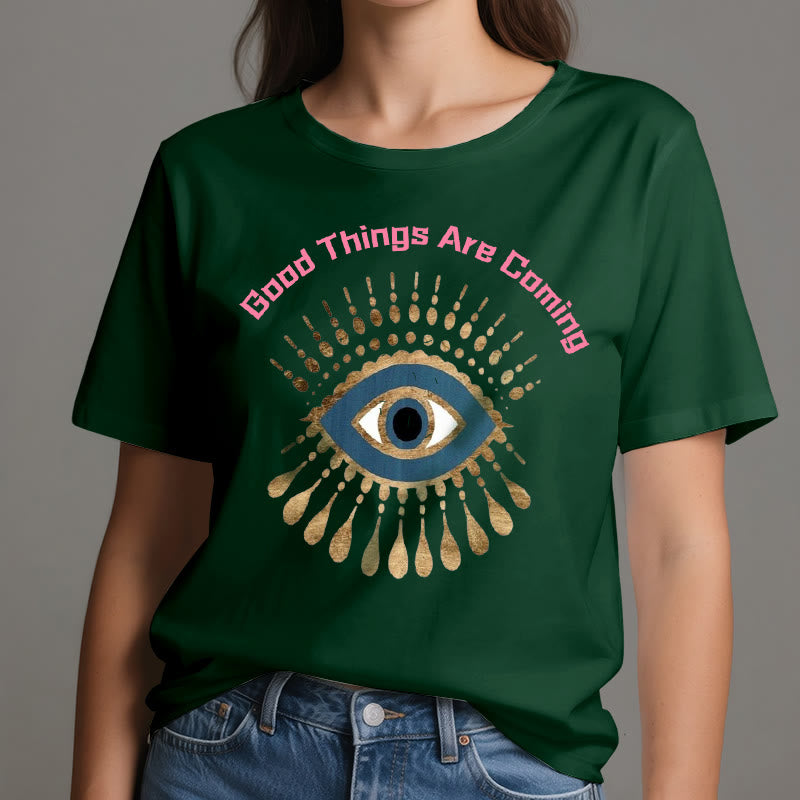 Olivenorma "GOOD THINGS ARE COMING" EVIL EYE T-Shirt - image 21