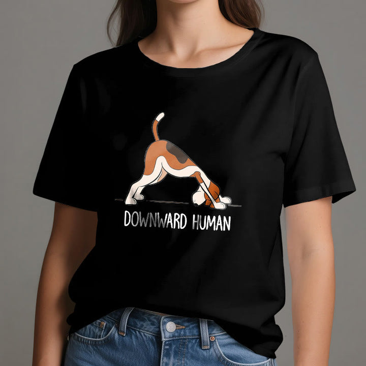 Olivenorma Downward Human Yoga T-Shirt