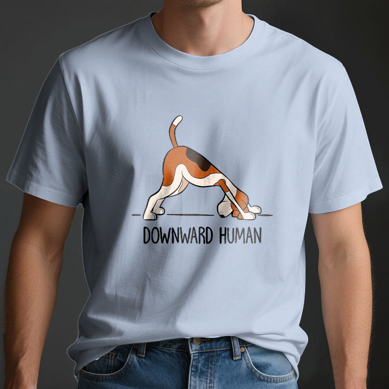 Olivenorma Downward Human Yoga T-Shirt