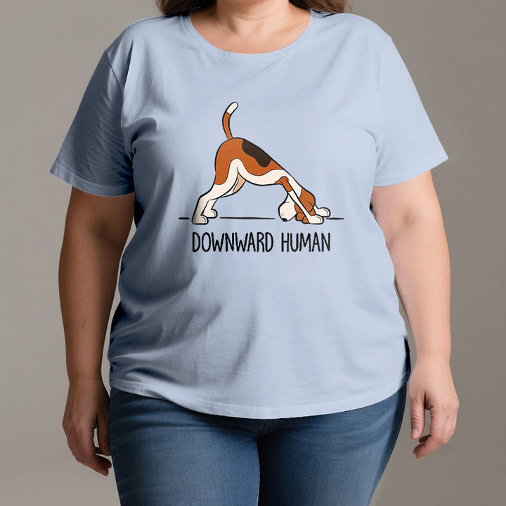 Olivenorma Downward Human Yoga T-Shirt