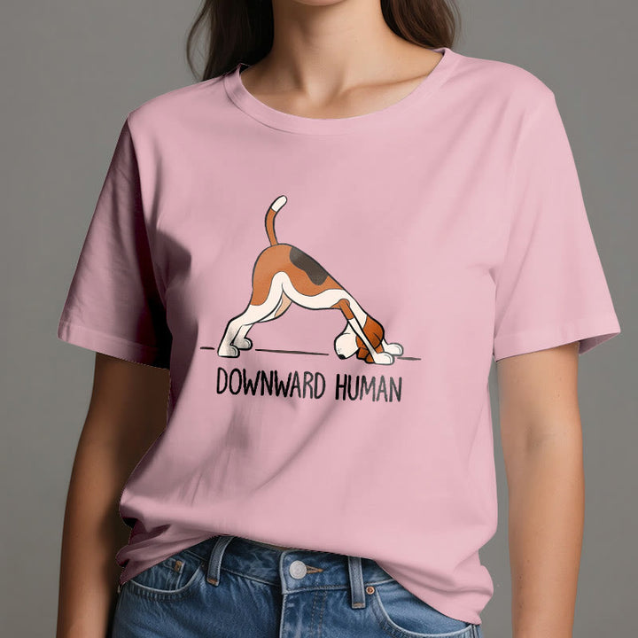 Olivenorma Downward Human Yoga T-Shirt