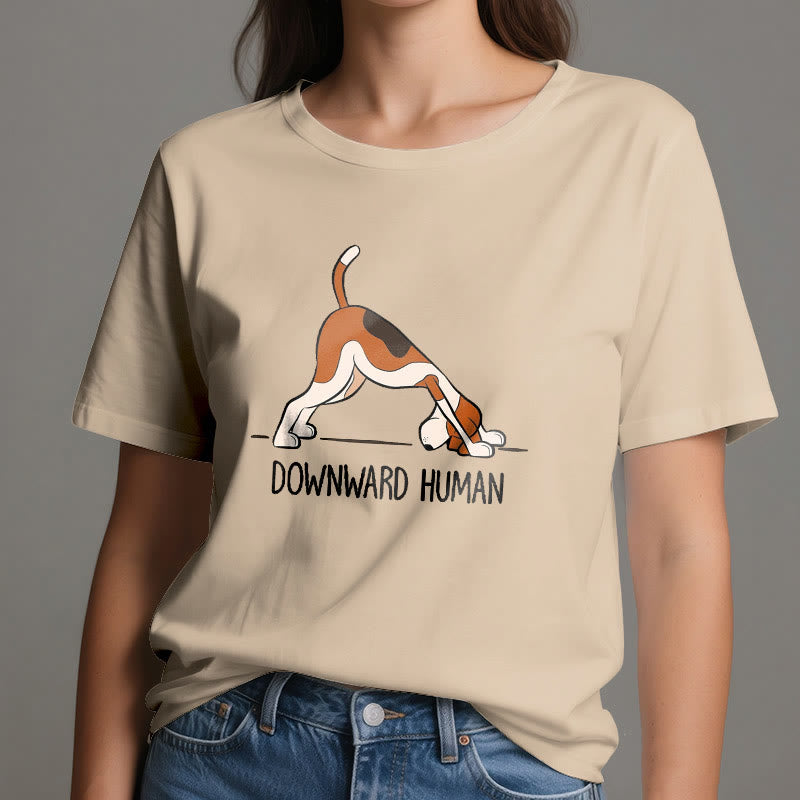 Olivenorma Downward Human Yoga T-Shirt