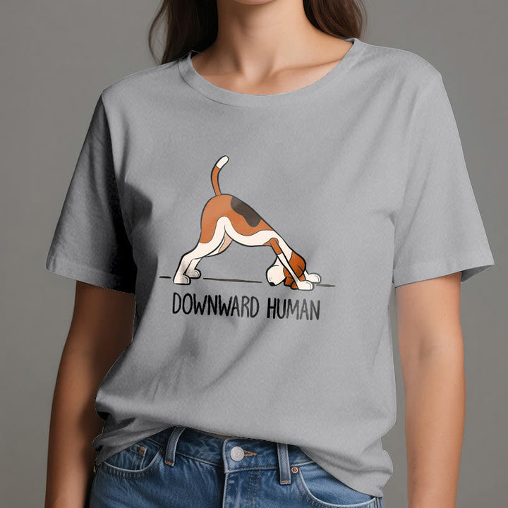 Olivenorma Downward Human Yoga T-Shirt