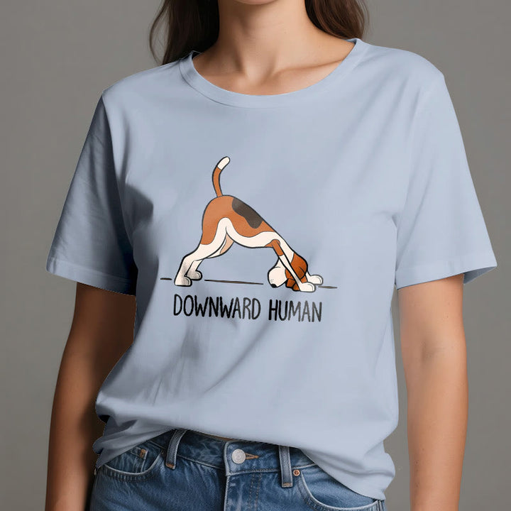 Olivenorma Downward Human Yoga T-Shirt