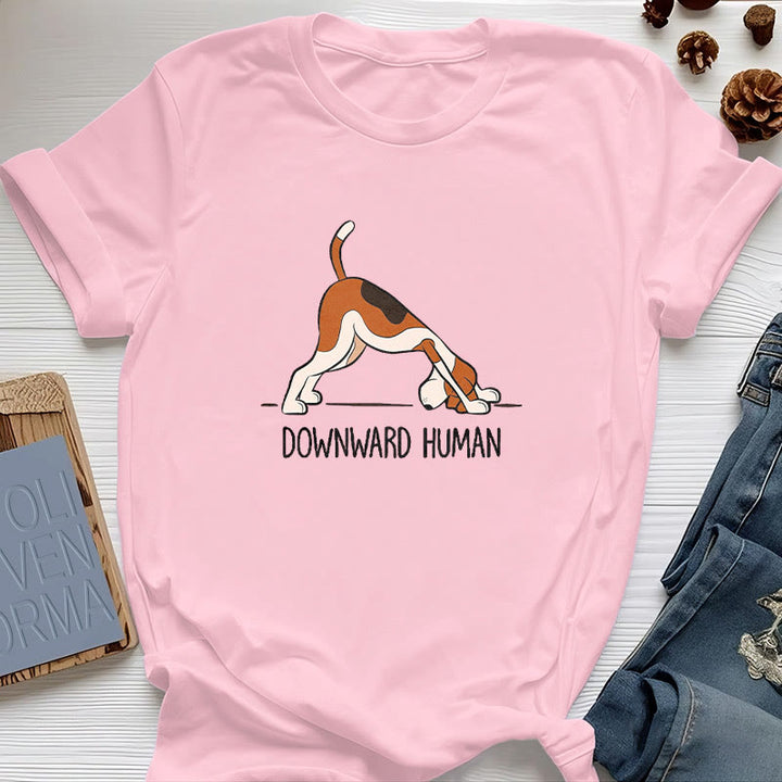 Olivenorma Downward Human Yoga T-Shirt