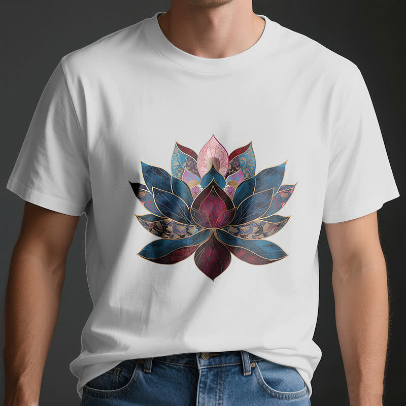 Olivenorma Lotus Flower Buddhism Zen T-Shirt