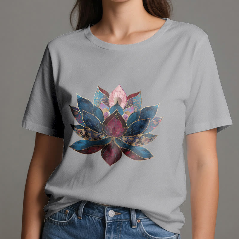 Olivenorma Lotus Flower Buddhism Zen T-Shirt