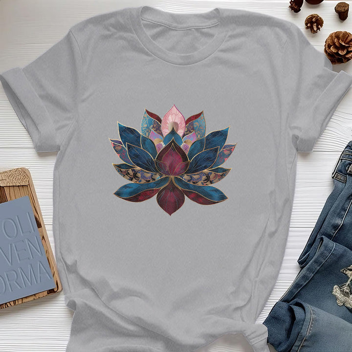 Olivenorma Lotus Flower Buddhism Zen T-Shirt