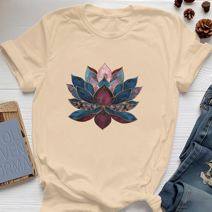 Olivenorma Lotus Flower Buddhism Zen T-Shirt