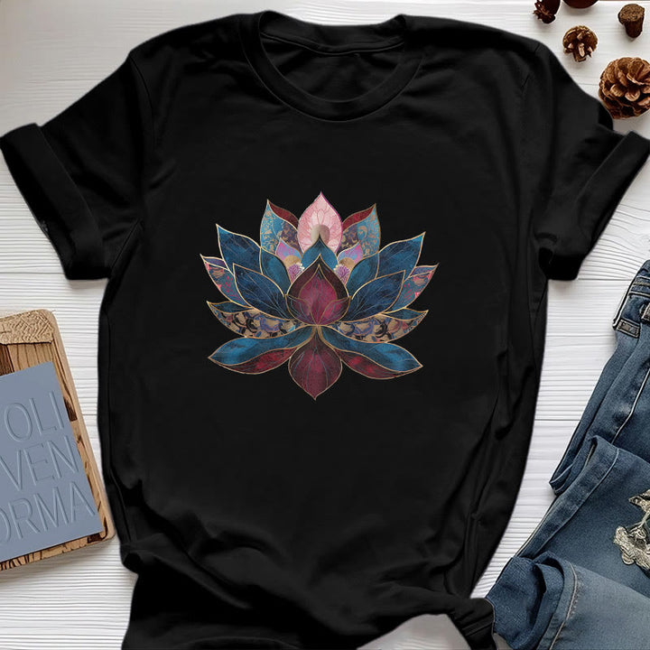 Olivenorma Lotus Flower Buddhism Zen T-Shirt