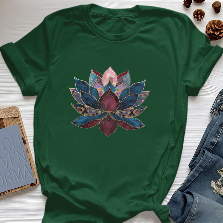 Olivenorma Lotus Flower Buddhism Zen T-Shirt