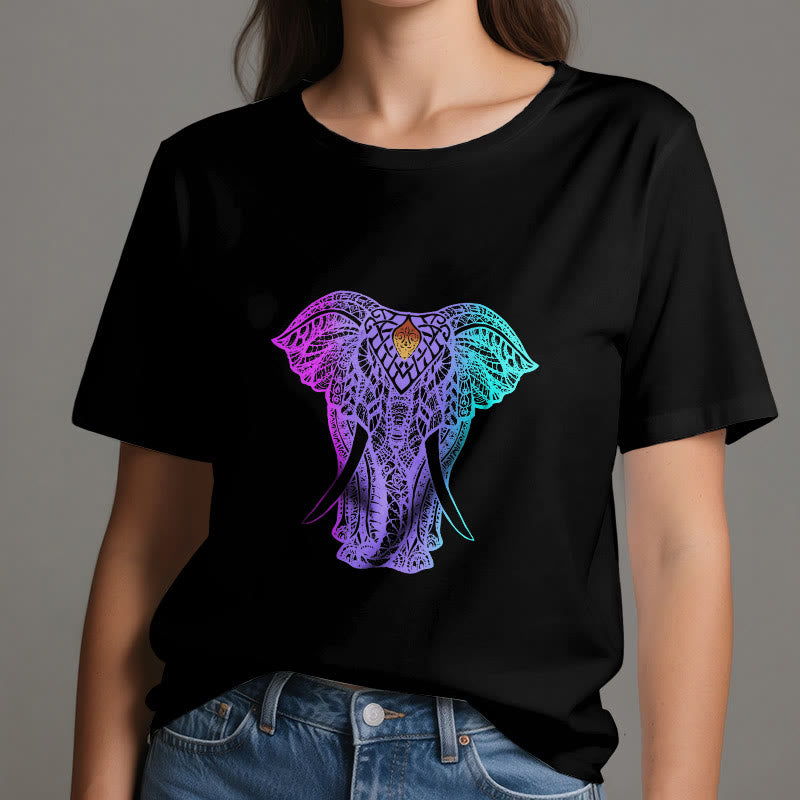 Olivenorma Mandala Elephant Yoga T-Shirt